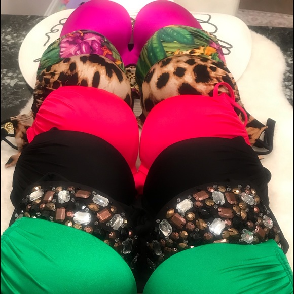 ALL I have in VS bombshell bikini tops SIZE: 34 D - Picture 2 of 8